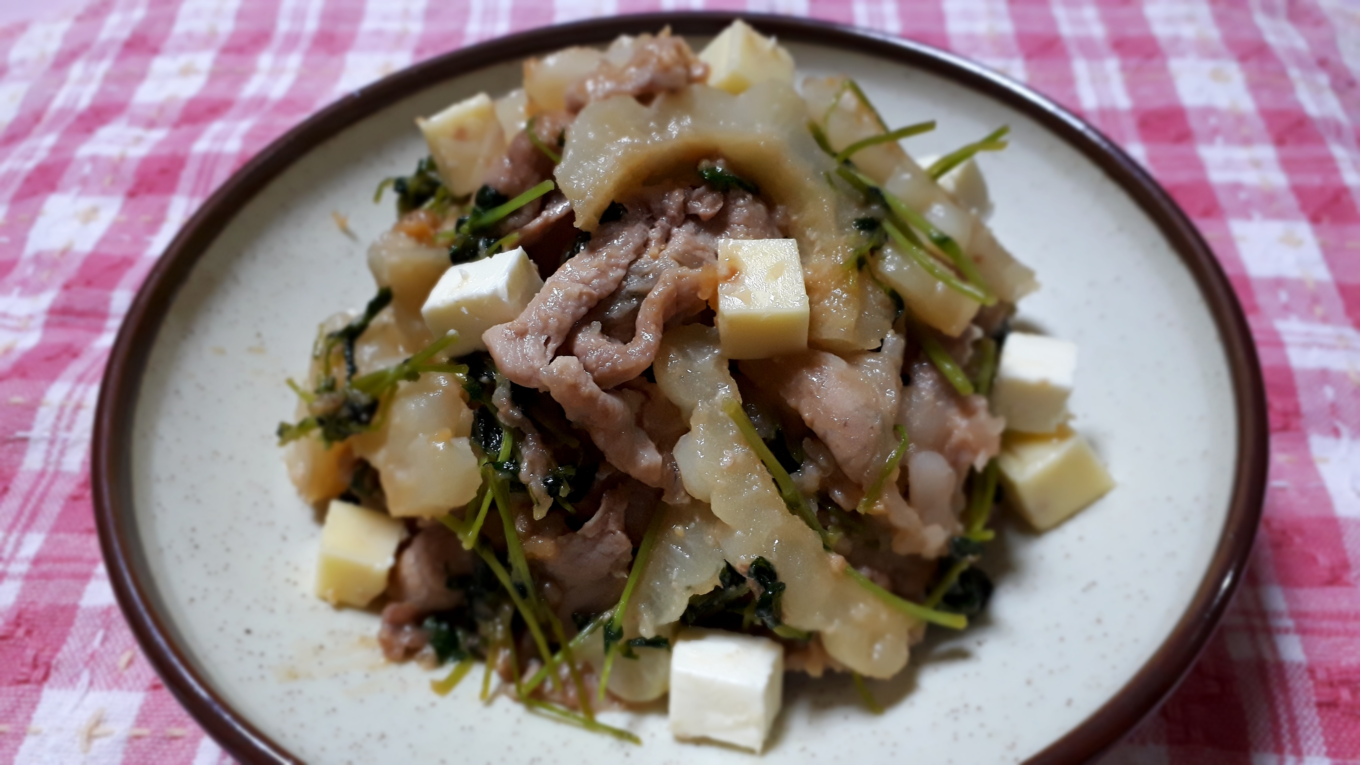 白ゴーヤと豚肉の味噌炒め